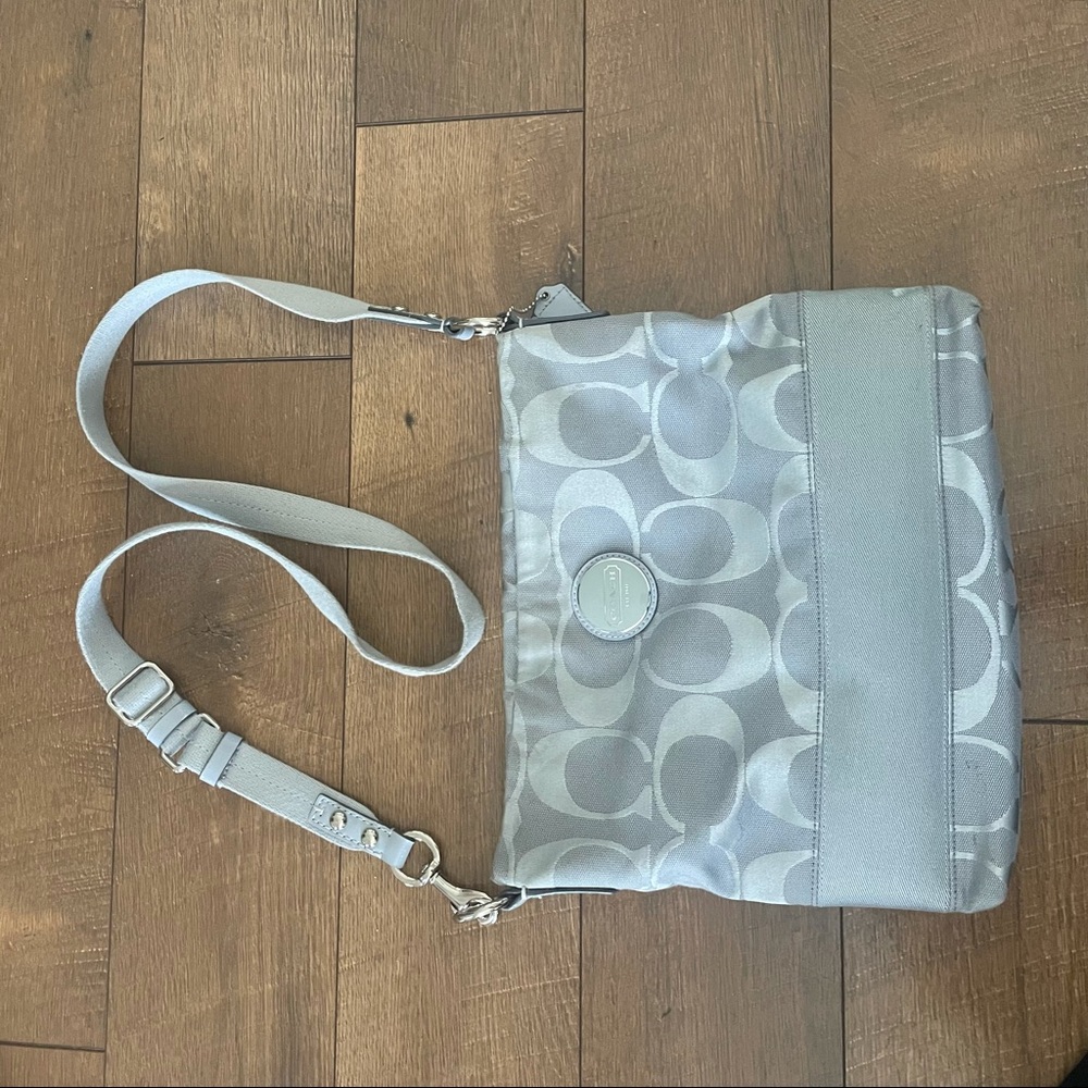 Silver Coach purse